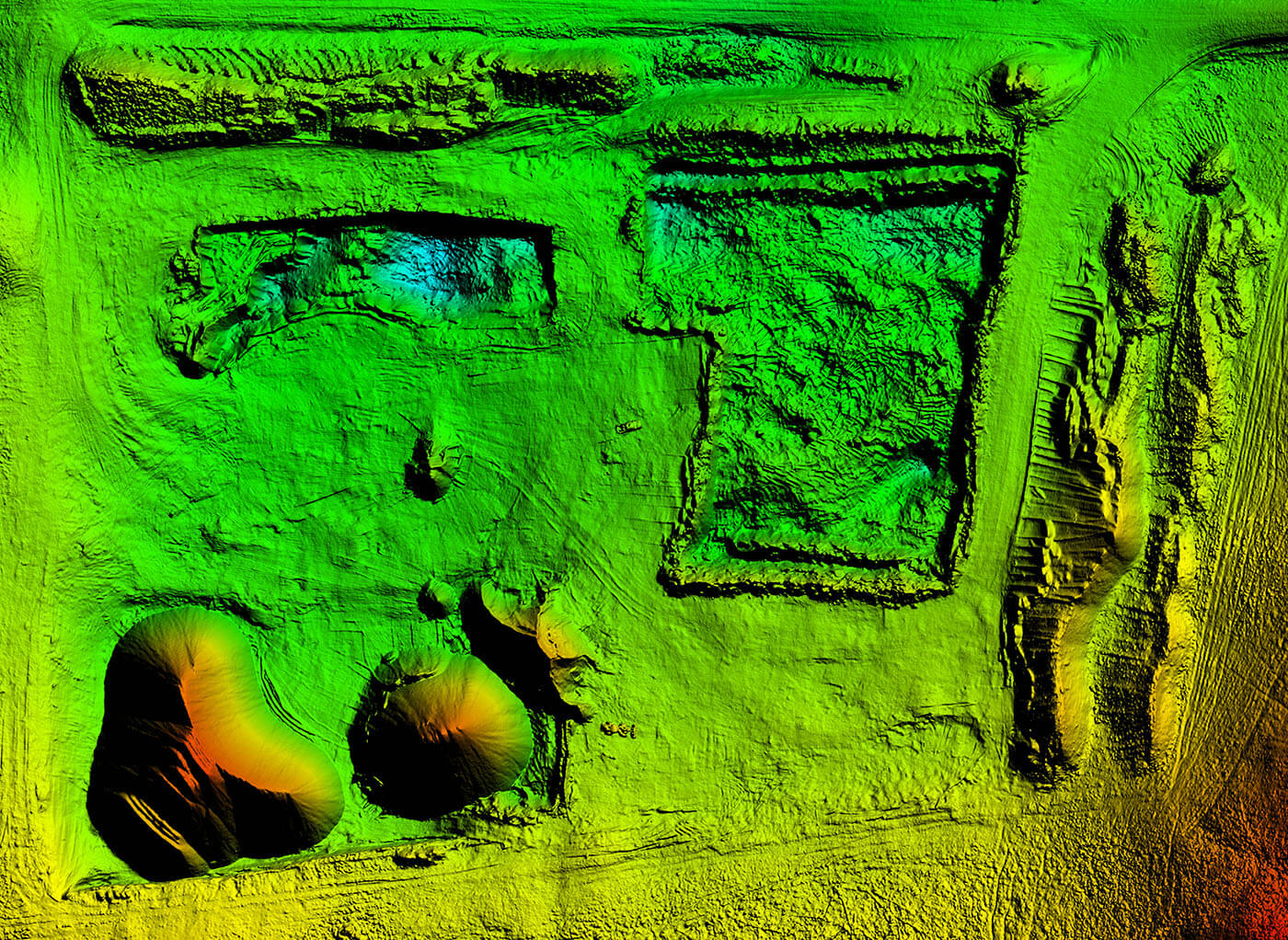 Digital Surface Model of a Gravel Pit