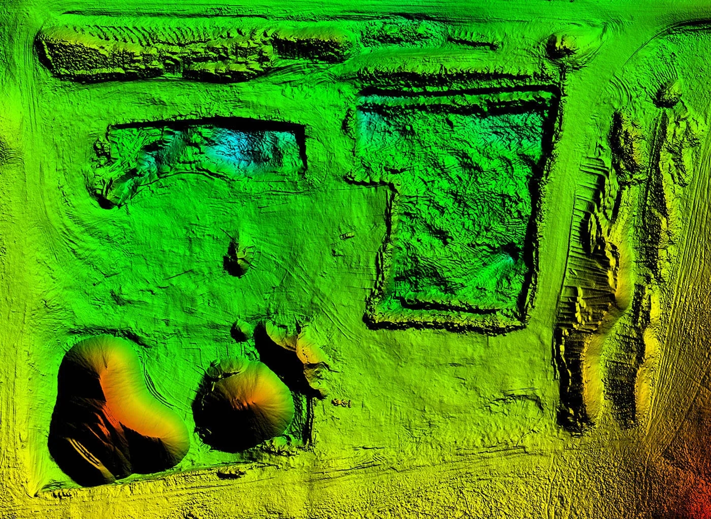 Digital Surface Model of a Gravel Pit