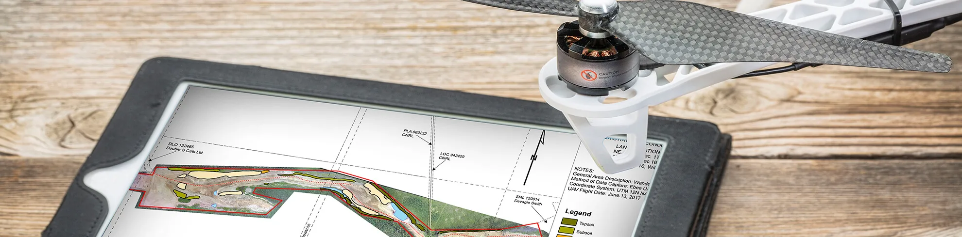 Drone Mapping and Pit Plans on ipad